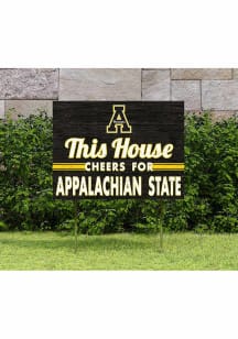 Appalachian State Mountaineers KH Sports Fan 18x24 This House Cheers Yard Sign - Black
