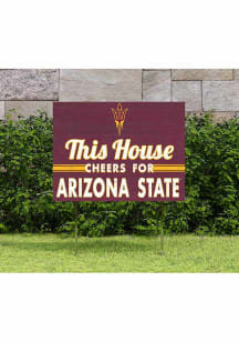 Arizona State Sun Devils KH Sports Fan 18x24 This House Cheers Yard Sign - Red