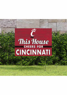 Cincinnati Bearcats KH Sports Fan 18x24 This House Cheers Yard Sign - Red