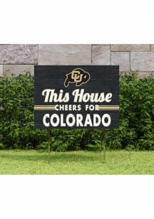 Colorado Buffaloes KH Sports Fan 18x24 This House Cheers Yard Sign - Silver