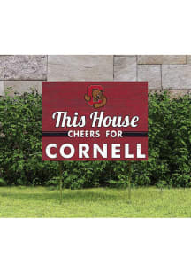 Cornell Big Red KH Sports Fan 18x24 This House Cheers Yard Sign - Red
