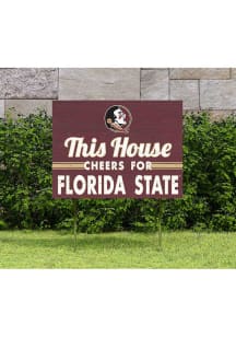 Florida State Seminoles KH Sports Fan 18x24 This House Cheers Yard Sign - Red