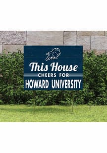 Howard Bison KH Sports Fan 18x24 This House Cheers Yard Sign - Blue