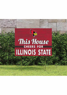 Illinois State Redbirds KH Sports Fan 18x24 This House Cheers Yard Sign - Red