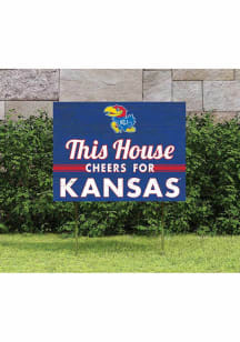 Kansas Jayhawks KH Sports Fan 18x24 This House Cheers Yard Sign - Red