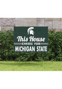 Michigan State Spartans KH Sports Fan 18x24 This House Cheers Yard Sign - Green