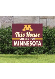 Minnesota Golden Gophers KH Sports Fan 18x24 This House Cheers Yard Sign - Red