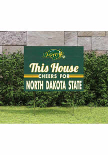 North Dakota State Bison KH Sports Fan 18x24 This House Cheers Yard Sign - Yellow