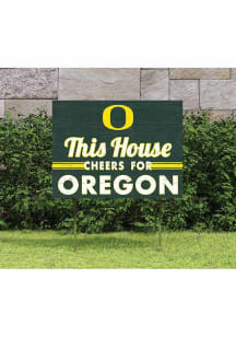 Oregon Ducks KH Sports Fan 18x24 This House Cheers Yard Sign - Green