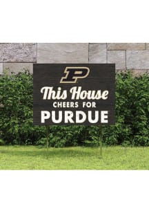 Purdue Boilermakers KH Sports Fan 18x24 This House Cheers Yard Sign - Gold