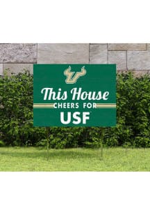 South Florida Bulls KH Sports Fan 18x24 This House Cheers Yard Sign - Green