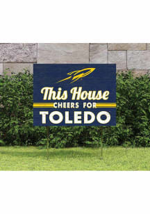 Toledo Rockets KH Sports Fan 18x24 This House Cheers Yard Sign - Blue