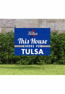 Tulsa Golden Hurricane KH Sports Fan 18x24 This House Cheers Yard Sign - Gold
