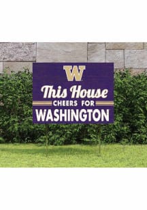 Washington Huskies KH Sports Fan 18x24 This House Cheers Yard Sign - Purple