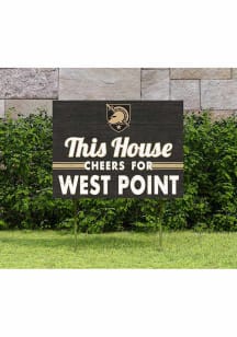 Army Black Knights KH Sports Fan 18x24 This House Cheers Yard Sign - Black