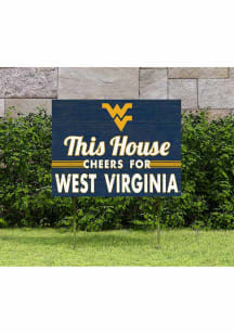 West Virginia Mountaineers KH Sports Fan 18x24 This House Cheers Yard Sign - Gold