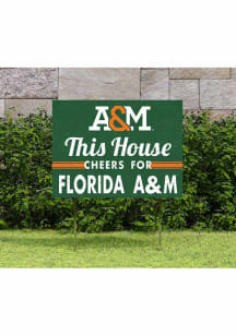 Florida A&M Rattlers KH Sports Fan 18x24 This House Cheers Yard Sign - Orange