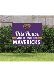 Minnesota State Mankato Mavericks KH Sports Fan 18x24 This House Cheers Yard Sign - Purple