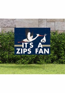 Akron Zips KH Sports Fan 18x24 Stork Yard Sign - Blue