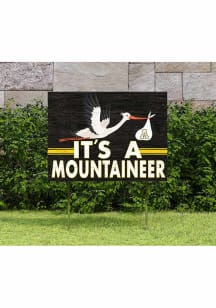 Appalachian State Mountaineers KH Sports Fan 18x24 Stork Yard Sign - Black