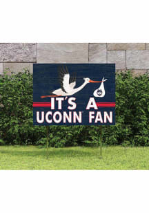 UConn Huskies KH Sports Fan 18x24 Stork Yard Sign - White