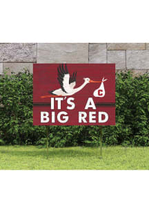 Cornell Big Red KH Sports Fan 18x24 Stork Yard Sign - Red