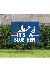 Delaware Fightin' Blue Hens KH Sports Fan 18x24 Stork Yard Sign - Blue