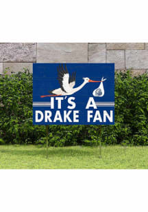 Drake Bulldogs KH Sports Fan 18x24 Stork Yard Sign - Blue