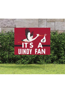Indianapolis Greyhounds KH Sports Fan 18x24 Stork Yard Sign - Red