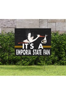 Emporia State Hornets KH Sports Fan 18x24 Stork Yard Sign - Gold