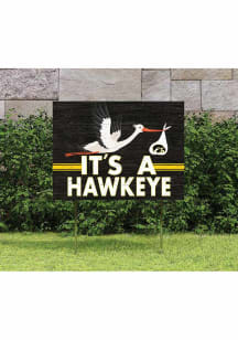 Iowa Hawkeyes KH Sports Fan 18x24 Stork Yard Sign - Black