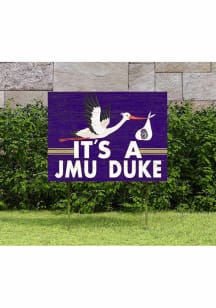 James Madison Dukes KH Sports Fan 18x24 Stork Yard Sign - Purple