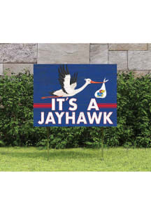 Kansas Jayhawks KH Sports Fan 18x24 Stork Yard Sign - Red