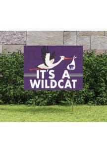 K-State Wildcats KH Sports Fan 18x24 Stork Yard Sign - Purple