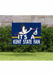 Kent State Golden Flashes KH Sports Fan 18x24 Stork Yard Sign - Navy Blue