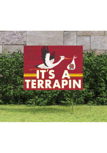 Maryland Terrapins KH Sports Fan 18x24 Stork Yard Sign - Red