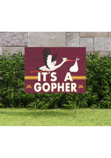 Minnesota Golden Gophers KH Sports Fan 18x24 Stork Yard Sign - Red