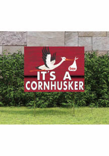 Nebraska Cornhuskers KH Sports Fan 18x24 Stork Yard Sign - Red