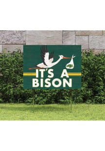 North Dakota State Bison KH Sports Fan 18x24 Stork Yard Sign - Yellow