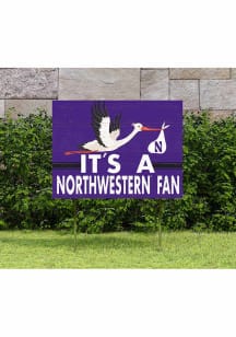 Northwestern Wildcats KH Sports Fan 18x24 Stork Yard Sign - Purple