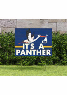 Pitt Panthers KH Sports Fan 18x24 Stork Yard Sign - Gold