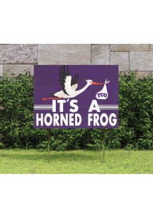 TCU Horned Frogs KH Sports Fan 18x24 Stork Yard Sign - Purple