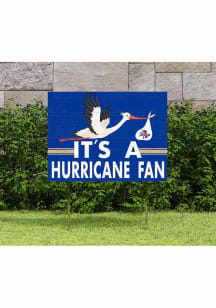 Tulsa Golden Hurricane KH Sports Fan 18x24 Stork Yard Sign - Gold