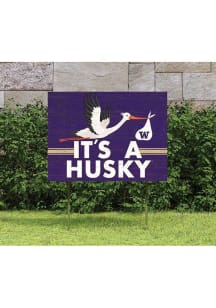 Washington Huskies KH Sports Fan 18x24 Stork Yard Sign - Purple