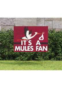 Wisconsin Badgers KH Sports Fan 18x24 Stork Yard Sign - Red