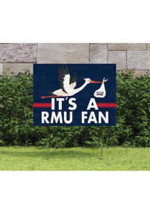 Robert Morris Colonials KH Sports Fan 18x24 Stork Yard Sign - Navy Blue