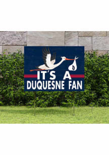Duquesne Dukes KH Sports Fan 18x24 Stork Yard Sign - Red