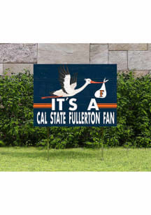 Cal State Fullerton Titans KH Sports Fan 18x24 Stork Yard Sign - Navy Blue