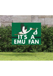 Eastern Michigan Eagles KH Sports Fan 18x24 Stork Yard Sign - Green