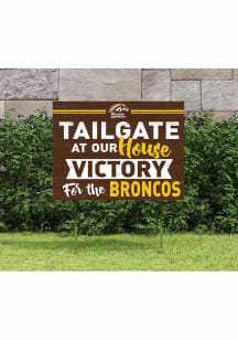 Western Michigan Broncos KH Sports Fan 18x24 Tailgate Yard Sign - Brown